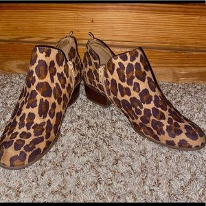 Cheetah Print Ankle Boots